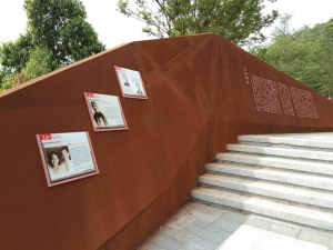 成武耐候钢挡土墙